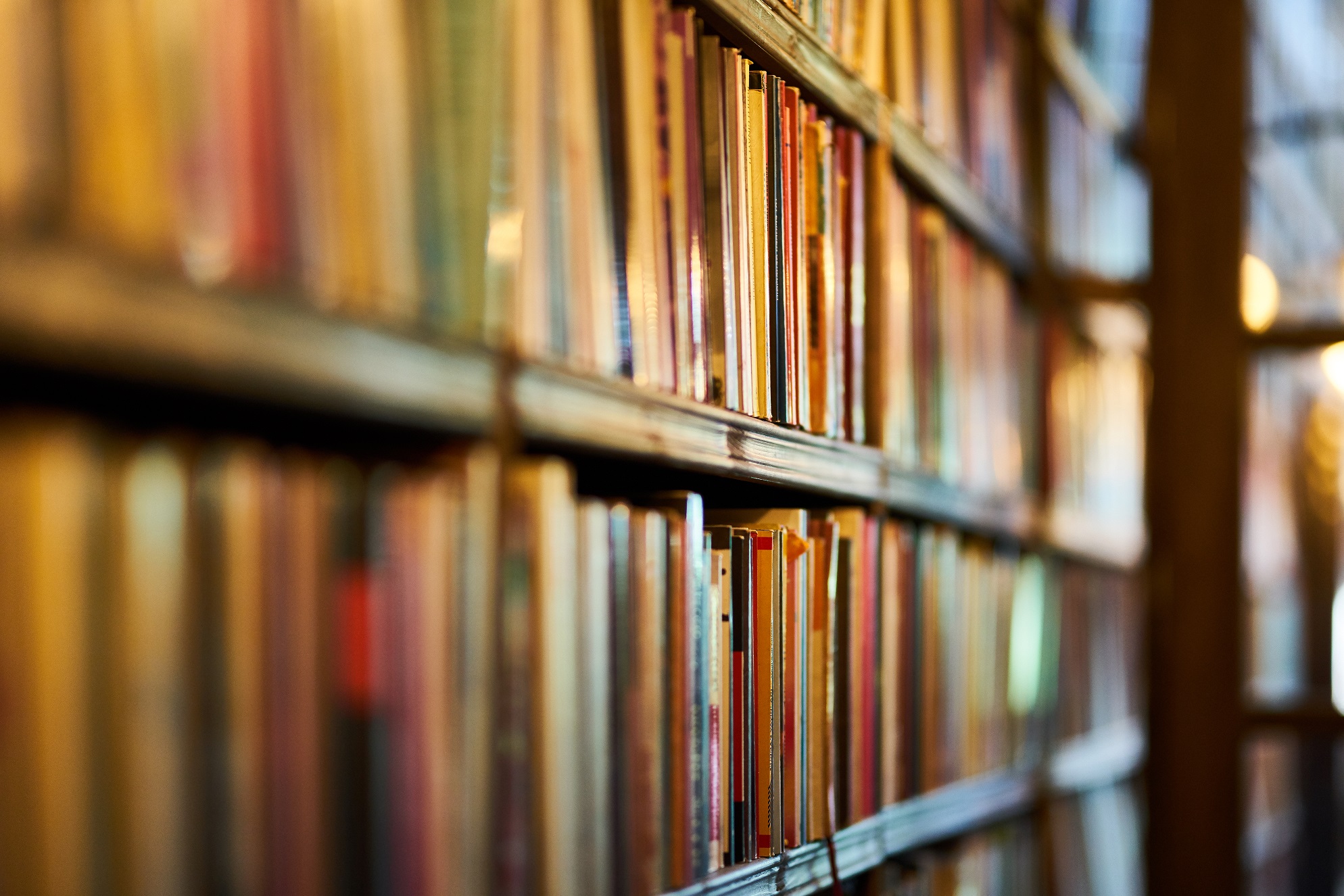 books in the library background