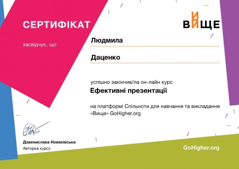 презентації Даценко