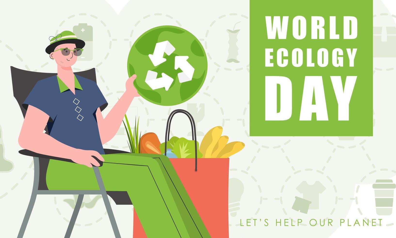 world-ecology-day-poster-flat-fashion-style-illustration-in-vector