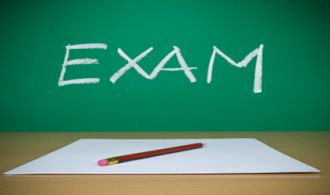 A few blank sheets ready for been filled in a exam.