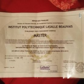 диплом маг ЛяСаль Блашко